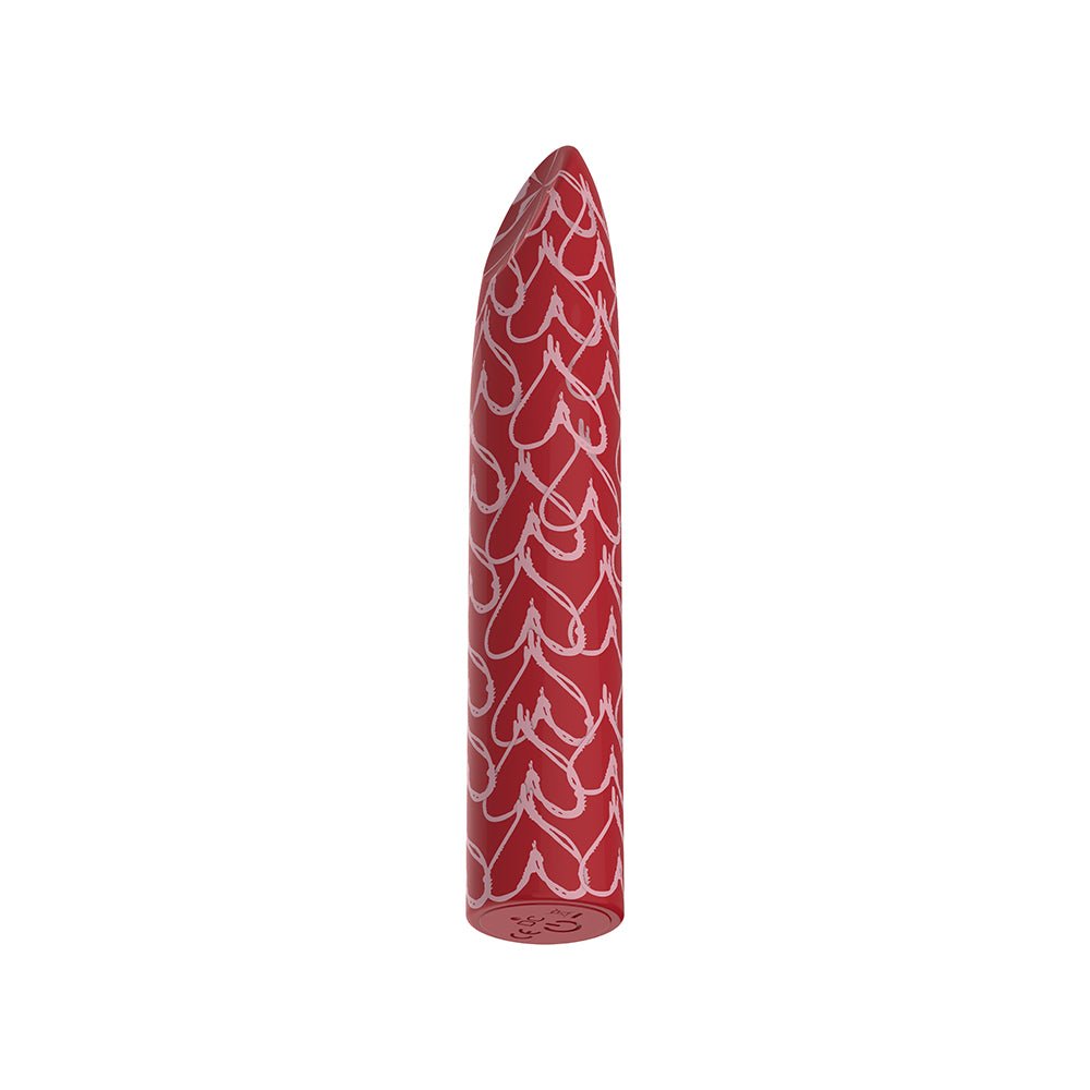 Luv Inc Hb82 Heart Bullet Vibrator Red - Royal Sins