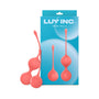Luv Inc Kg88 Kegel Balls Ribbed Silicone 2 - Piece Set Coral - Royal Sins