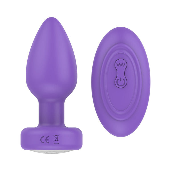 Luv Inc Pr17: Vibrating Plug W/ Remote Purple - Royal Sins