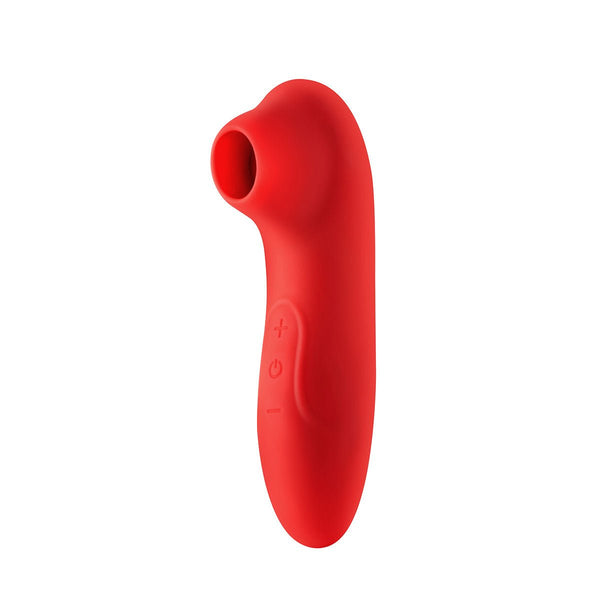 Luv Inc Pulsing Clitoral Stimulator - Red - Royal Sins