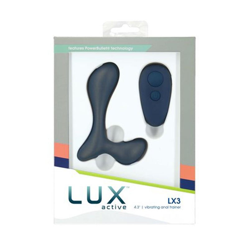 Lux Active LX3 4.3 in. Vibrating Anal Trainer Silicone Black - Royal Sins