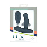 Lux Active Revolve 4.5 in. Rotating And Vibrating Silicone Massager Black - Royal Sins