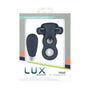 Lux Active Triad 4.5 in. Vibrating Dual Ring Silicone Black - Royal Sins