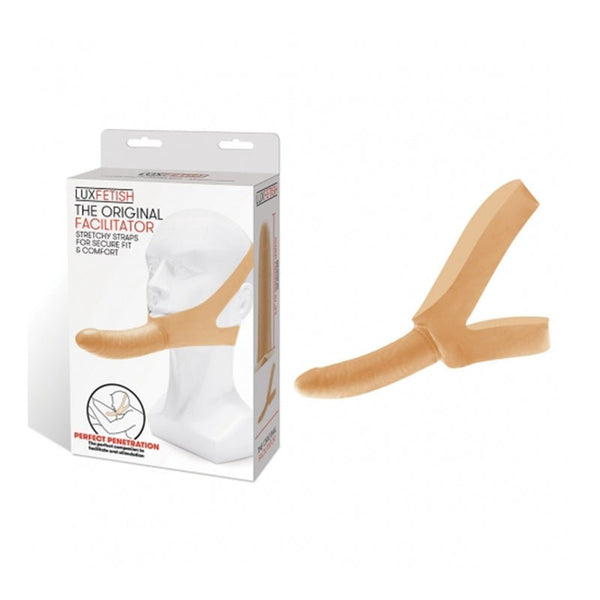 Lux Fetish The Original Facilitator Chin Strap - On Cream - Royal Sins