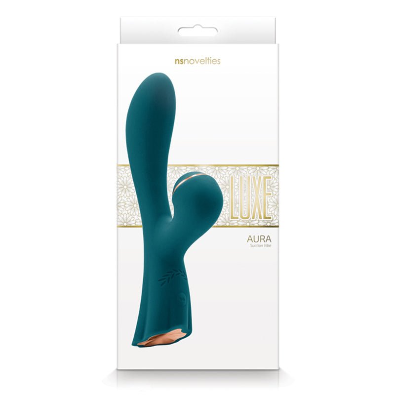 Luxe Aura Rechargeable Suction Vibe Green - Royal Sins
