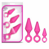 Luxe Candy Rimmer 3 - Piece Silicone Anal Plug Kit Pink - Royal Sins