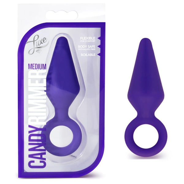 Luxe Candy Rimmer Medium Silicone Anal Plug Purple - Royal Sins