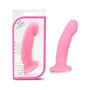 Luxe Cici 6.5 in. Curved Silicone Dildo Pink - Royal Sins