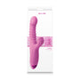 Luxe Nova Rechargeable Thrusting & Throbbing Stimulator Pink - Royal Sins
