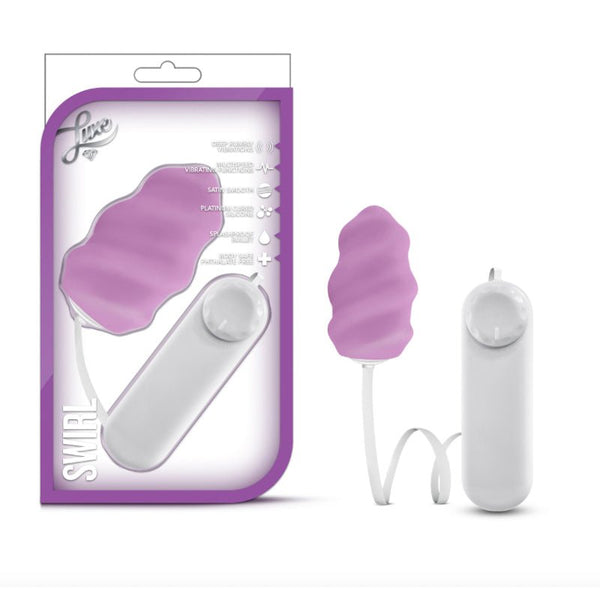 Luxe - Swirl - Bullet with Silicone Sleeve - Purple - Royal Sins