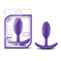 Luxe Wearable Vibra Slim Plug Medium Purple - Royal Sins