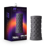 M Elite Platinum Hekx Silicone Stroker Black - Royal Sins