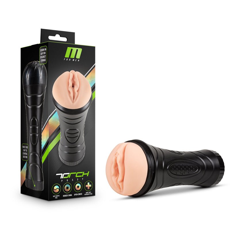 M for Men Torch Pussy Vagina Stroker Beige - Royal Sins