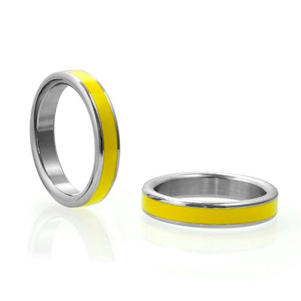 M2M Stainless C - Ring w/Yellow Band & Bag 1.875in - Royal Sins