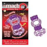 Macho 2X Power Cock & Balls Vibrating Ring (Purple) - Royal Sins