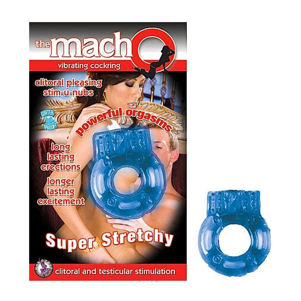 Macho Vibrating Cockring (Blue) - Royal Sins