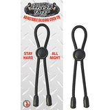 Mack Tuff Adjustable Silicone Cock Tie (Black) Lasso/Bolo - Royal Sins