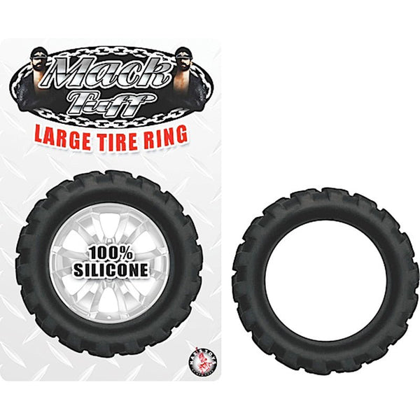 Mack Tuff Tire Large Silicone Cockring (Black) - Royal Sins