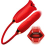 Magic Kiss Clitoral Stimulator with Thrusting Vibrator - Royal Sins