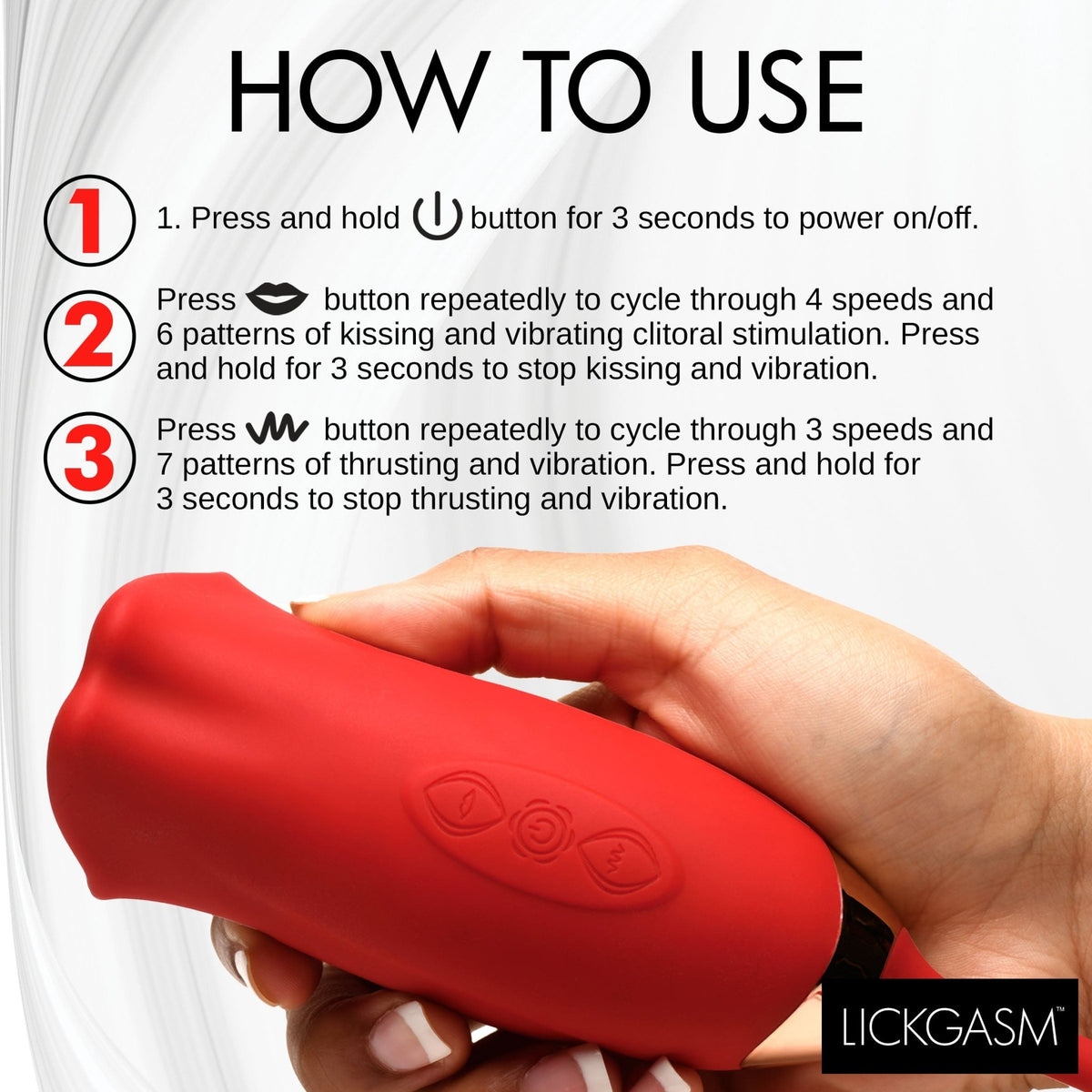 Magic Kiss Clitoral Stimulator with Thrusting Vibrator - Royal Sins
