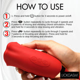 Magic Kiss Clitoral Stimulator with Thrusting Vibrator - Royal Sins
