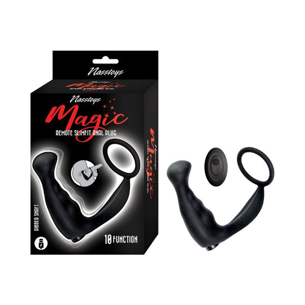 Magic Remote Slimfit Anal Plug Black - Royal Sins