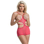 Magic Silk Diamond Girl Cupless Romper Watermelon L/XL - Royal Sins