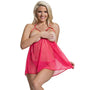 Magic Silk Diamond Girl Cuplss Babydoll Set Watermelon L/XL - Royal Sins