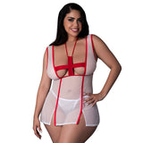 Magic Silk Dress Up Tender Care Nurse Set Costume White Queen Size - Royal Sins