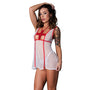 Magic Silk Dress Up Tender Care Nurse Set Costume White S/M - Royal Sins