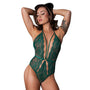 Magic Silk Evermore Plunge Teddy Emerald S/M - Royal Sins