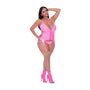 Magic Silk Hard Candy Basque & Cheeky Panty Pink Queen Size - Royal Sins