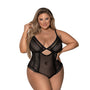 Magic Silk Modern Romance Cheeky Teddy Black Queen Size - Royal Sins