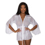 Magic Silk Modern Romance Short Robe White S/M - Royal Sins