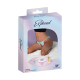 Magic Silk Pheromone Panties Crotchless & Open Back Panty 2 - Pack Lilac/Aqua L/XL - Royal Sins
