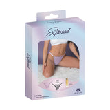 Magic Silk Pheromone Panties Tanga Panty 2 - Pack Lilac/Black S/M - Royal Sins