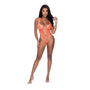 Magic Silk Rude Awakening Strappy Teddy Neon Orange L/XL - Royal Sins