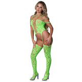 Magic Silk Seamless Bodystocking Neon Lime O/S - Royal Sins