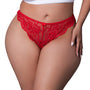 Magic Silk Sugar High Split Crotch Panty Red Queen Size - Royal Sins