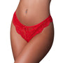 Magic Silk Sugar High Split Crotch Panty Red S/M - Royal Sins