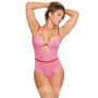 Magic Silk Tickled Pink Balconette Teddy Pink S/M - Royal Sins