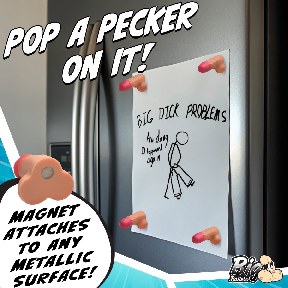 Magnetic Snap - on Peckers - Royal Sins