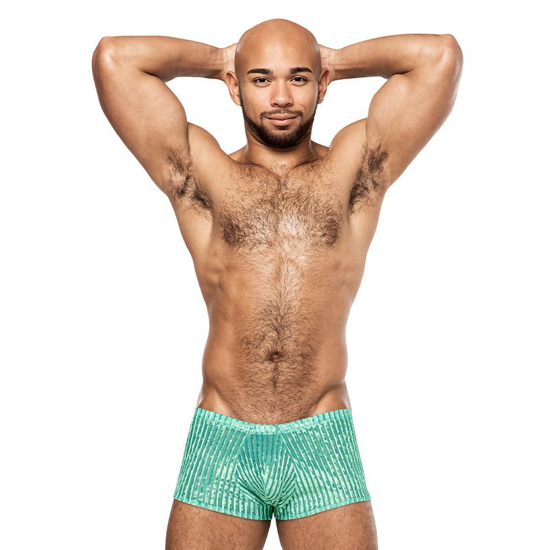 Male Power Caribbean Crush Mini Short Mint XL - Royal Sins