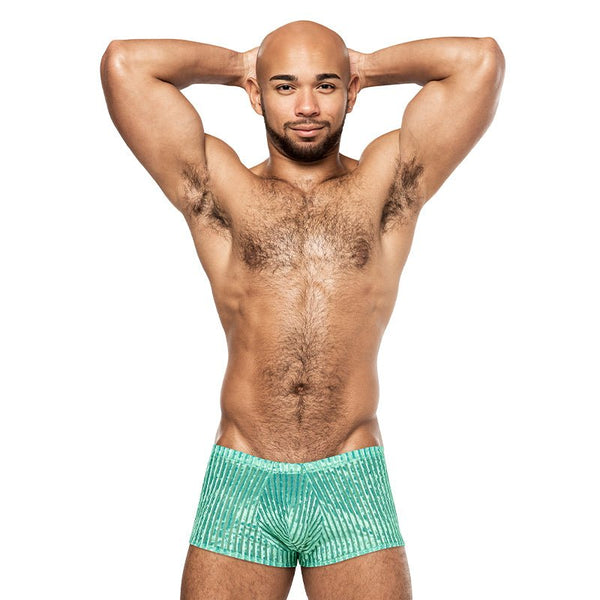 Male Power Caribbean Crush Mini Short Mint XL - Royal Sins