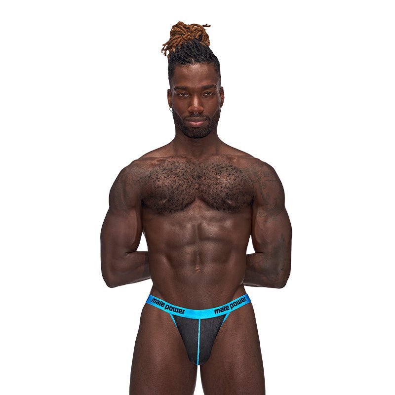 Male Power Casanova Uplift Thong Black S/M - Royal Sins