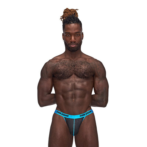 Male Power Casanova Uplift Thong Black S/M - Royal Sins