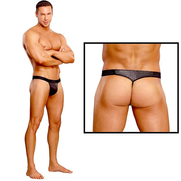 Male Power Cobra Micro V Thong Small/Medium (Black) - Royal Sins