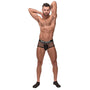 Male Power Cock Pit Net Mini CockRing Short BK XL - Royal Sins