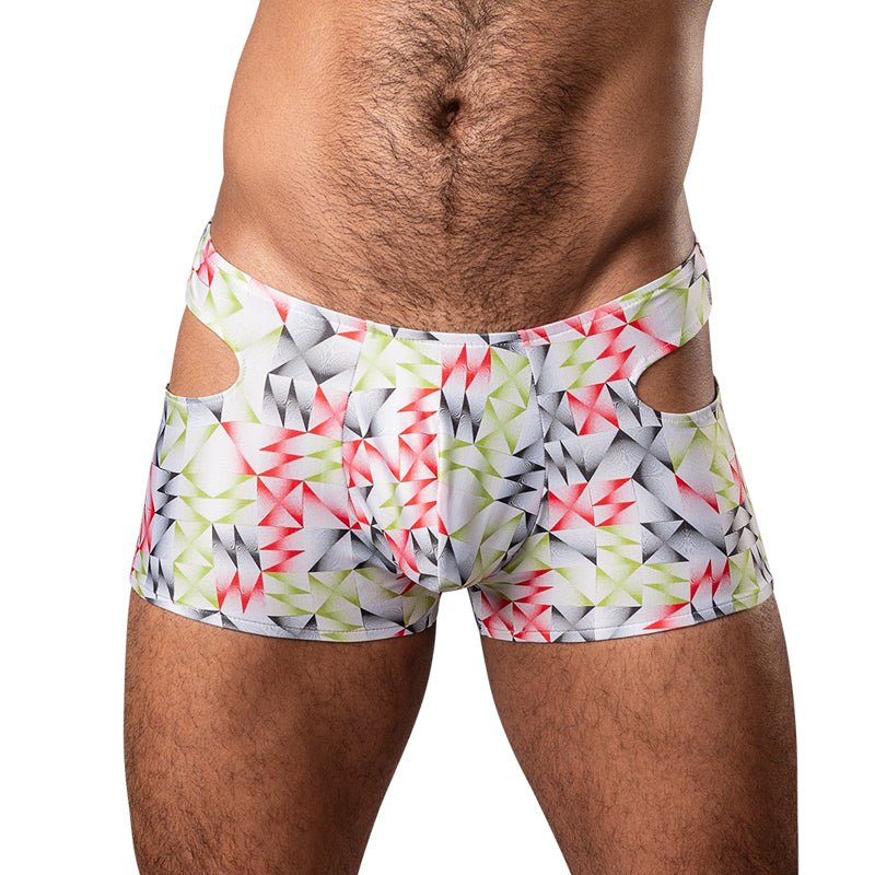 Male Power Cut It Out! Cutout Mini Short Red/Black M - Royal Sins