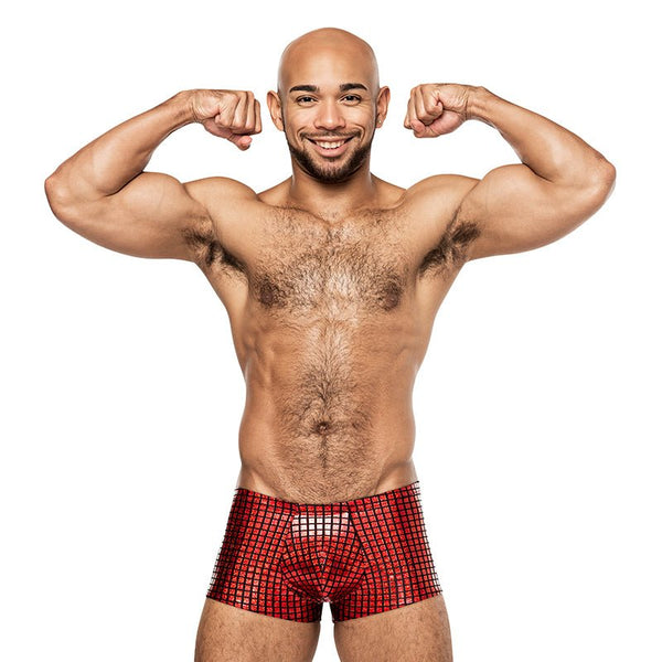 Male Power Disco Desire Mini Short Black/Red M - Royal Sins